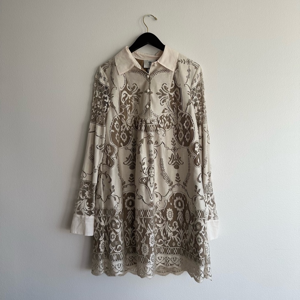 Anna Sui x Target Long Sleeve Lace Mini Dress